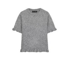 ZARA ショートスリーブテクスチャーニット リボン付き S - メルカリ