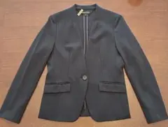 ESPRITMURノーカラージャケット9 号★春秋冬★ネイビー