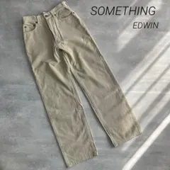 SOMETHING EDWIN ベージュ コーデュロイパンツ W66のサムネイル