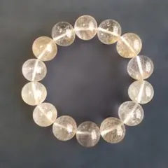 本物》高品質ルチル水晶 ブレスレット 大玉 - メルカリ