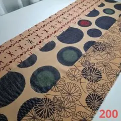 柿渋染め=半幅×3柄セット　200
