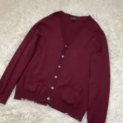 美品♪ブルックスブラザーズ カーディガン えんじ色 XL ウールのサムネイル