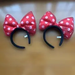 ミニーマウス リボンカチューシャ