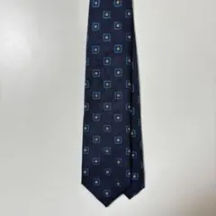 193様専用FRANCO BASSI フランコバッシ 小紋 ネクタイ ネイビー