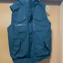 【美品‼️】BURTLE 防寒ベスト フード付き ブラック メンズのサムネイル