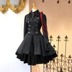 ★新品未使用★　軍服ワンピース CHA001090L