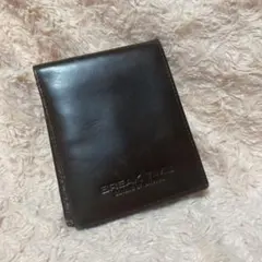 本革 ダークブラウン 二つ折り財布