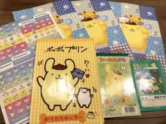 サンリオ　ポムポムプリン メモ　ノート シール　昭和　平成　レトロ