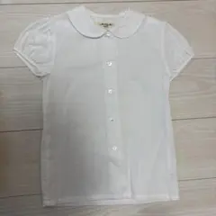 millefeuille 襟付き半袖シャツ 120 ホワイト