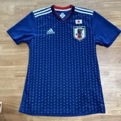 adidas 日本代表 サッカー　青　W杯　ユニフォーム　Mサイズ