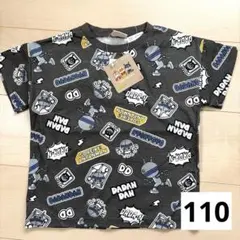 新品 アンパンマン だだんだん 総柄 Tシャツ グレー