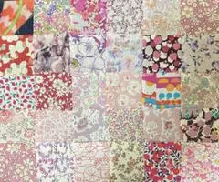 リバティタナローン　ハギレ　パッチワーク用　約5センチ角×30枚　　5-①
