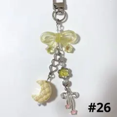 ビーズキーホルダー ハンドメイド 黄色 推し活 Y2K韓国 コレクトブック