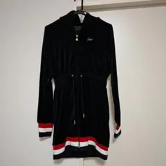 Rady フード付きベルベット風ワンピース