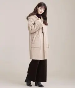 nano universe ロングコート ダッフルコート