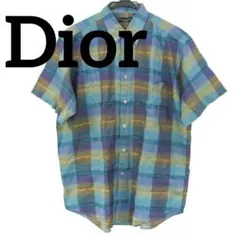 Dior monsieur クリスチャンディオール ムッシュ 綿麻 半袖シャツのサムネイル