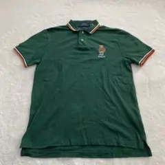 《大人気》Polo Ralph Lauren 半袖ポロシャツ 刺繍 M グリーン