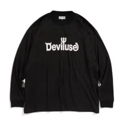 R様専用新品Deviluseロゴ長袖DRY Tee black-Lのサムネイル