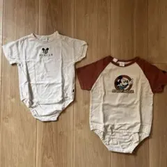 futafuta80センチ半袖ロンパース2枚セット