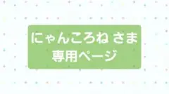専用ページ▶ にゃんころね さま