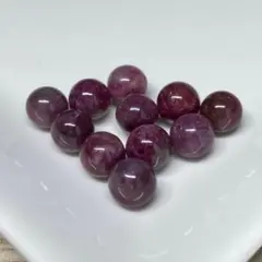 119-1★ トルマリン 粒売り 8粒 まとめ売り★ 天然石 ビーズ 7356