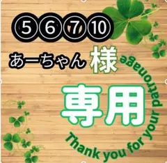 あーちゃん様専用ページ