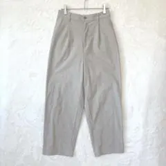 無印良品／テーパードパンツ ズボン M ワイド ウエストゴム ストレッチ 綿混
