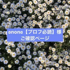 ʚnonɞ【プロフ必読】様　ご確認ページ