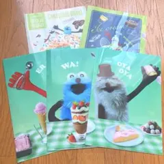 パペットスンスン　クリアファイル全5種コンプリートセット　ファミマ