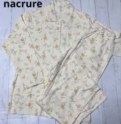 未使用✨️nacrure ナクリュール パジャマ 上下 長袖 花柄 イエロー S