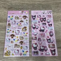 サンリオ　ラメ入り樹脂もりシール　平成ギャル