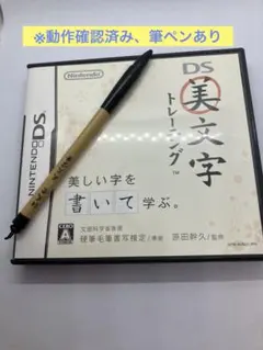 【動作確認済み】DS美文字トレーニング　ペンつき　ニンテンドーDS