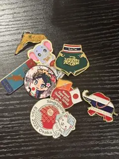 新品 万博 サンマリノ ピンバッジ コモンズ パビリオン 今日はコモンズCでサンマリノパビリオン主催の第3回ピンバッジ