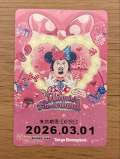 ミニーのファンダーランド ミニパル パルパルーザ リゾートライン フリーきっぷ