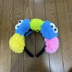 カラフルポンポンカチューシャ