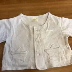 babydoll ホワイト カーディガン 星型ポケット