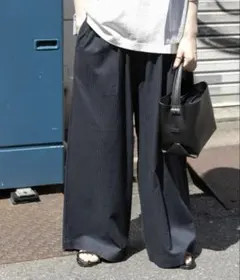 FORK&SPOON シャドウボーダーイージーパンツ サイズ1 ネイビー