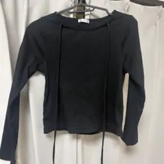 COLZA リブ長袖トップス ブラック