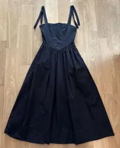 ブラックキャミワンピース　ミディボリュームワンピース　ZARA ザラ