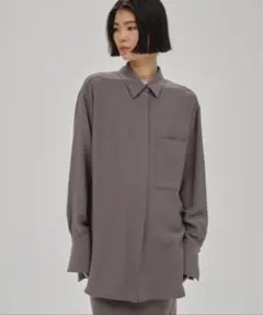 トゥデイフル　Backsatin Pocket Shirts