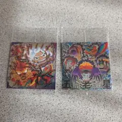 ワンピースウエハースシール　五老星、ルフィvsカイドウ