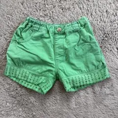 Rag Mart 120 ハーフパンツ グリーン ウエストゴム