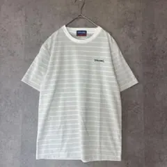 美品✨SPALDINGスポルディング ボーダー半袖Tシャツ クルーネック ロゴMのサムネイル