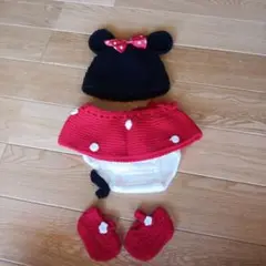 ミニーマウス風赤ちゃん着ぐるみセット