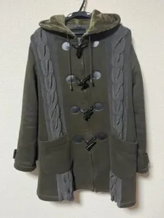 オリーブグリーンダッフルコート