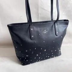 希少✨ coach トートバッグ スタッズ y2k ターンロック 星 A4収納