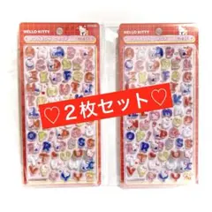 【正規品】ボンボンドロップシール新作サンリオキティmojiもじ 赤キティ 英語