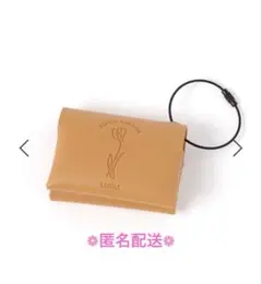 LAKOLE FLOWER ポケットティッシュケース　ブラウン