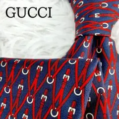 美品◎GUCCI グッチ ネクタイ ホースビット柄 馬具柄