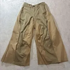 Study to go home 再構築ドッキング ワイド ガチョウ チノパンツ